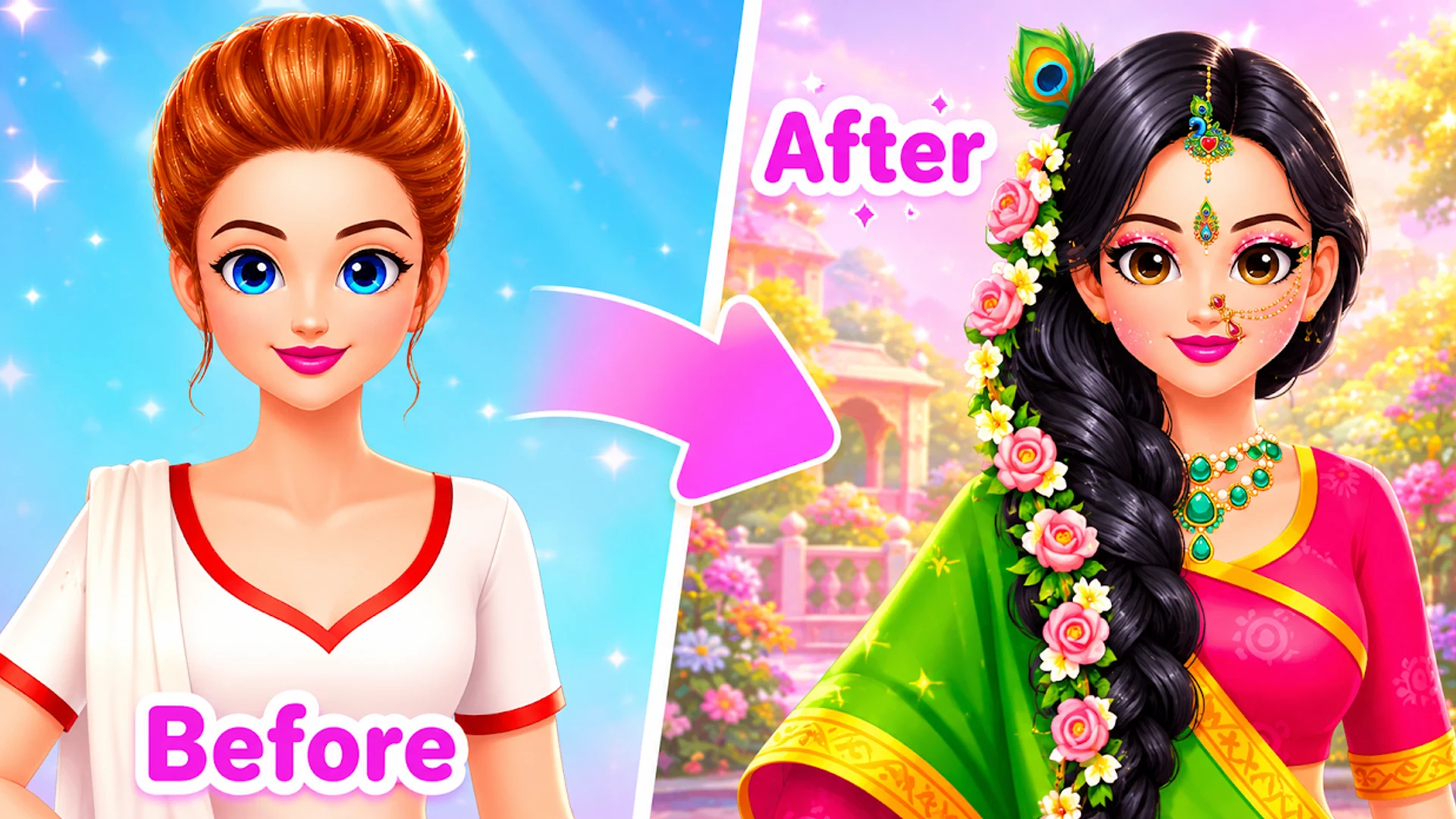 Radha Traditional Makeover screenshot